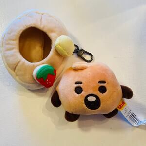 BT21 Shooky Baby Pancake Pkush Bagclip